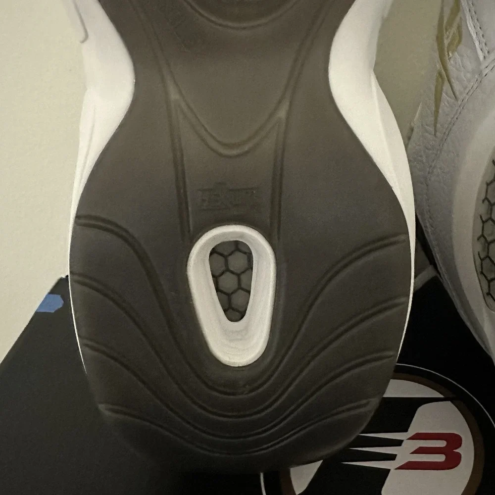 Reebok Question Mid White Black Gold Sz 12 Iverson Saints Colorado MU Tiger